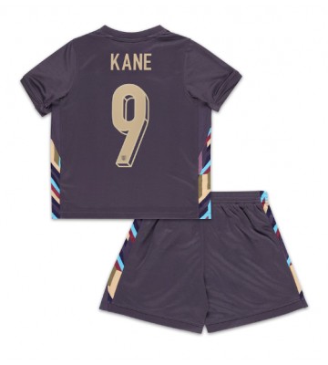 England Harry Kane #9 Udebanesæt Børn EM 2024 Kort ærmer (+ korte bukser)